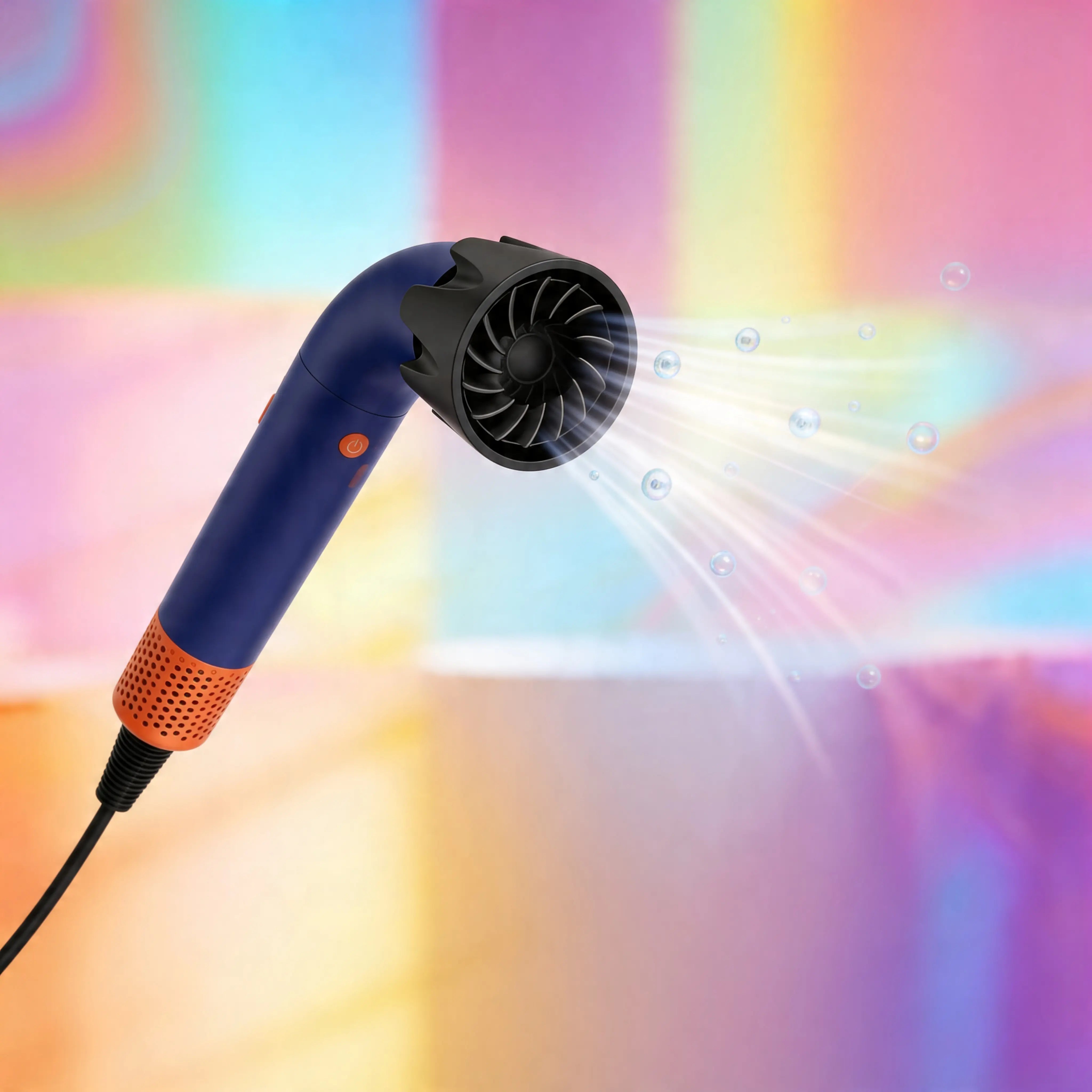 Asciugacapelli Ionico Senza Pale - Tecnologia Vortex Air, Silenzioso, Anti Crespo, Bocchetta Magnetica Uè Shop