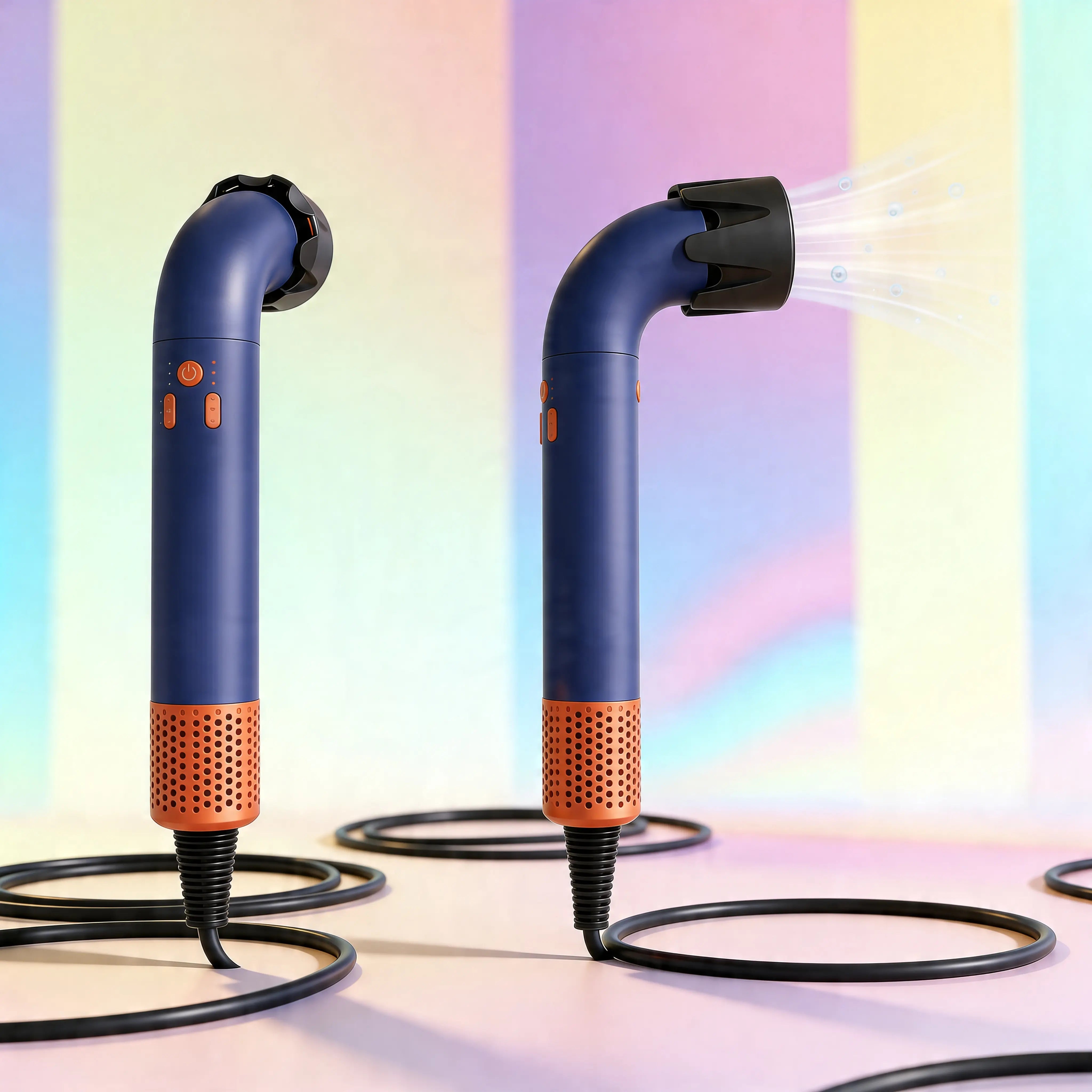 Asciugacapelli Ionico Senza Pale - Tecnologia Vortex Air, Silenzioso, Anti Crespo, Bocchetta Magnetica Uè Shop